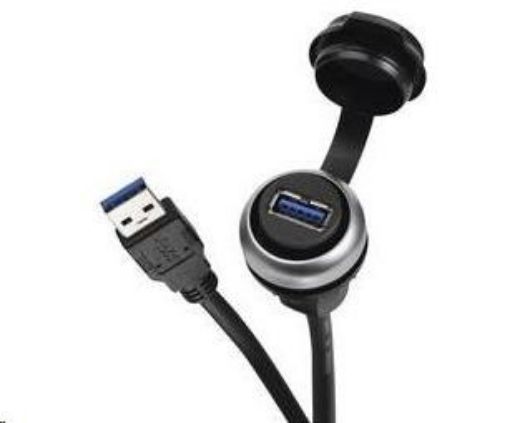 Obrázek CONRAD USB vestavný adaptér Lütze 490113.0060, IP20/IP65, Typ A, 0.6 m