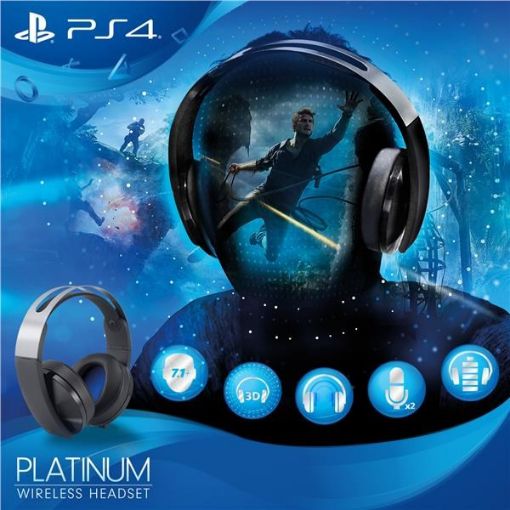 Obrázek SONY PS4 Wireless Headset - Platinum