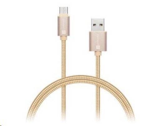 Obrázek CONNECT IT Wirez Premium Metallic USB C - USB, rose gold, 1 m