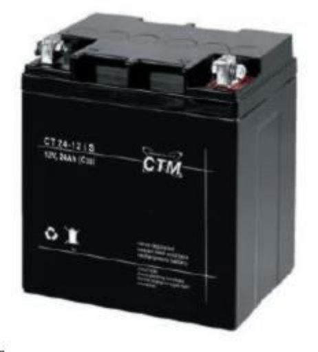 Obrázek Baterie - CTM CT 12-24s (12V/24Ah - M5), životnost 5let