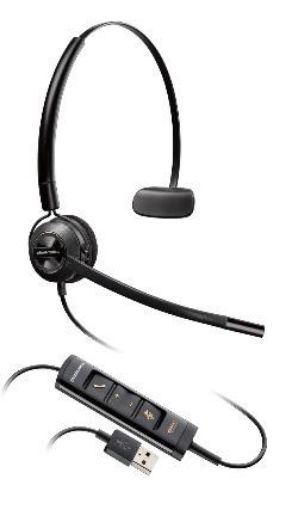 Obrázek PLANTRONICS náhlavní souprava EncorePro HW545, USB, mono