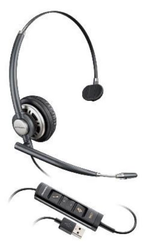 Obrázek PLANTRONICS náhlavní souprava EncorePro HW715, USB, mono