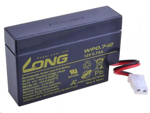 Obrázek Long 12V 0,7Ah olověný akumulátor AMP