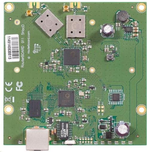 Obrázek MikroTik RouterBOARD 911 Lite5 ac, 650MHz CPU, 64MB RAM, 1x LAN, integr. 5GHz Wi-Fi 802.11a/n/ac, vč. L3 licence