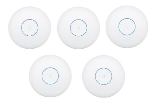 Obrázek UBNT UniFi AP AC HD, 5-PACK, bez PoE! [2.4GHz(800Mbps)+5GHz(1733Mbps),4x4 MU-MIMO, 802.11a/b/g/n/ac/ac-wave2]