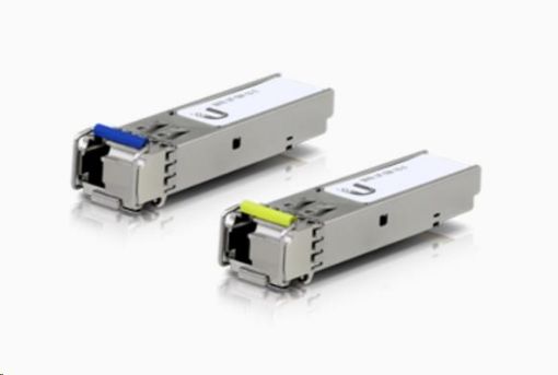 Obrázek UBNT U Fiber UF-SM-1G-S, 2-PACK 2ks (1 pár) SFP 1G WDM modulů, Single-Mode, BiDi, LC konektor