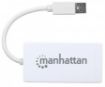 Obrázek MANHATTAN USB 3.0 3-Port Hub with Gigabit Ethernet Adapter