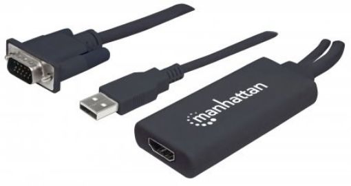 Obrázek MANHATTAN Převodník z VGA a USB na HDMI