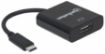 Obrázek MANHATTAN převodník z USB 3.1 na HDMI (Type-C Male to HDMI Female, Black) PC / Apple MacBook