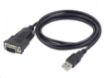 Obrázek GEMBIRD Kabel adapter USB-serial 1,5m 9 pin (com), černý