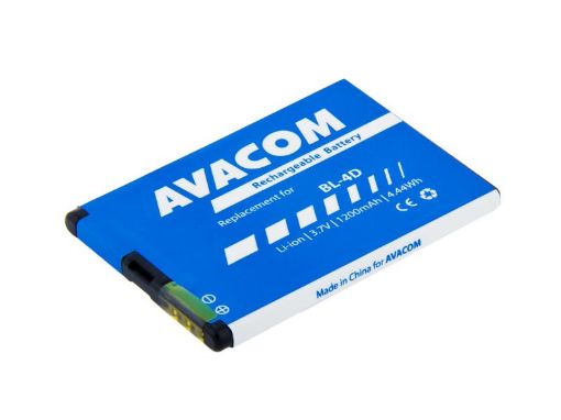 Obrázek AVACOM baterie do mobilu Nokia E7, N8 Li-Ion 3,7V 1200mAh (náhrada BL-4D)