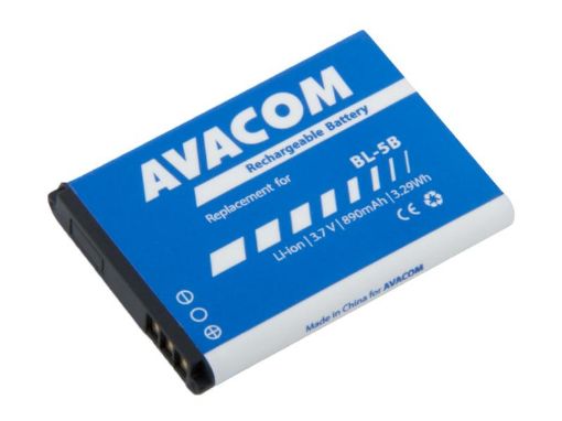 Obrázek AVACOM baterie do mobilu Nokia 3220, 6070, Li-Ion 3,7V 890mAh (náhrada BL-5B)