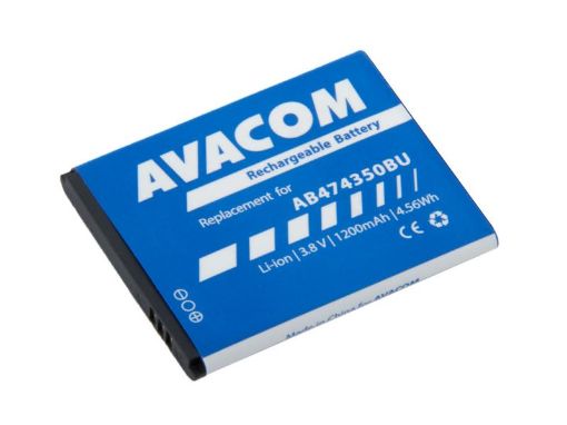 Obrázek AVACOM baterie do mobilu Samsung G810, i8510 Li-Ion 3,7V 1200mAh (náhrada AB474350BU)