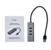 Obrázek iTec USB 3.0 Metal HUB 3 Port + Gigabit Ethernet Adapter