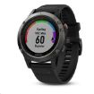 Obrázek Garmin GPS sportovní hodinky fenix5 Gray Optic, černý řemínek