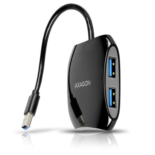 Obrázek AXAGON HUE-S1B 4x USB3.0 QUATTRO hub, 16cm kabel