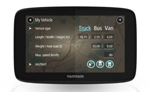 Obrázek TomTom GO PROFESSIONAL 520 - LIFETIME mapy s doživotní Traffic službou a rychlostními radary