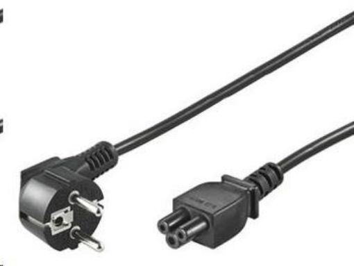 Obrázek PREMIUMCORD Kabel napájecí 230V pro NTB (3pin, Schuko, trojlístek) 1m