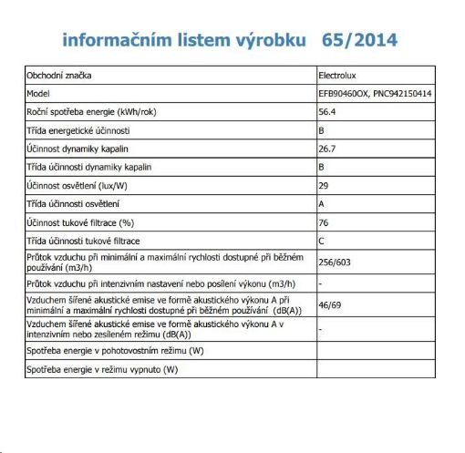 Obrázek ELECTROLUX EFB90460OX DIGESTOŘ KOMÍNOVÁ