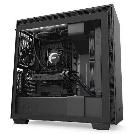 Obrázek NZXT skříň H710i / ATX / průhledná bočnice / USB 3.0 / USB-C 3.1 / RGB LED / Smart case s intel. funkcemi / černá