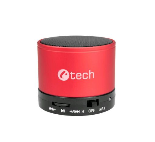 Obrázek C-TECH repro SPK-04R, bluetooth, červené