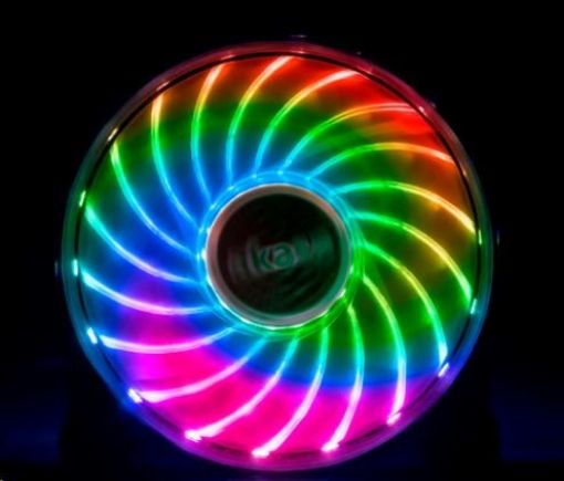 Obrázek AKASA ventilátor Vegas X7, 120x120x25mm, fluidní dynamické ložisko, RGB 12V