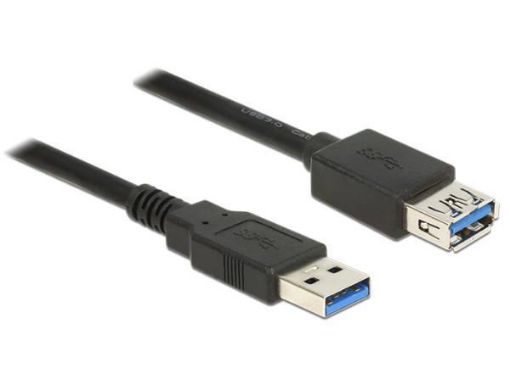 Obrázek Delock Prodlužovací kabel USB 3.0 Typ-A samec > USB 3.0 Typ-A samice 0,5 m černý