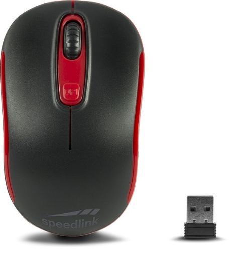 Obrázek SPEED LINK myš bezdrázová SL-630013-BKRD CEPTICA MOUSE - WIRELESS USB, BLACK-RED