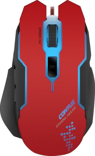 Obrázek SPEED LINK herní myš SL-680002-BKRD CONTUS Gaming Mouse, 3200 dpi,black-red