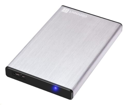 Obrázek CONNECT IT externí box LITE pro HDD 2,5" SATA, USB 3.0 stříbrný