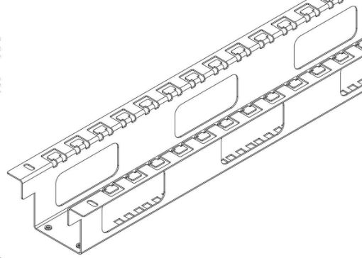 Obrázek TRITON výztužná sada pro rozvaděče RTA 42U/800x1000, stabilizuje rozvaděč, umožňuje vertikální vyvázání kabeláže