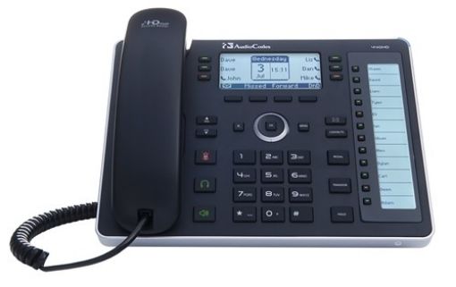 Obrázek AudioCodes IP telefon 440HD, grafický displej, 10/100/1000 Mbps, PoE, černá