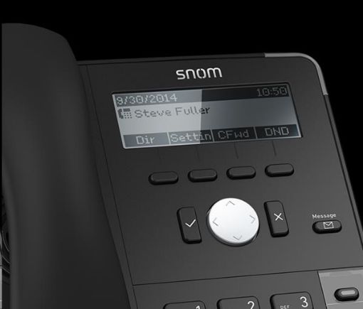 Obrázek Snom IP telefon D715, 4 SIP, 4-řádkový displej, 10/100/1000 Mbps, Wi-Fi, USB, PoE