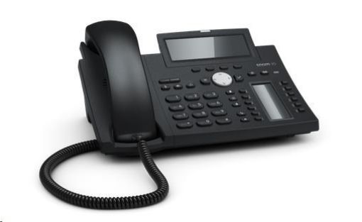 Obrázek Snom IP telefon D345, 12 SIP, grafický displej, 10/100/1000 Mbps, Wi-Fi, USB, PoE