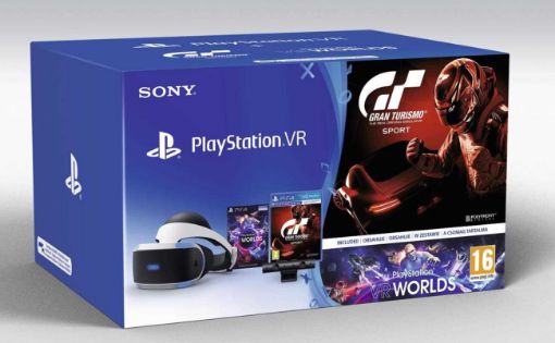 Obrázek SONY PS4 VR headset + Kamera + VR WORLDS (PSN voucher) + Gran Turismo