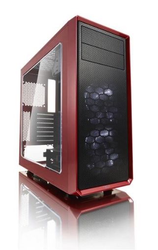 Obrázek FRACTAL DESIGN skříň FOCUS G, Midi Tower, průhledný bok, Red, bez zdroje