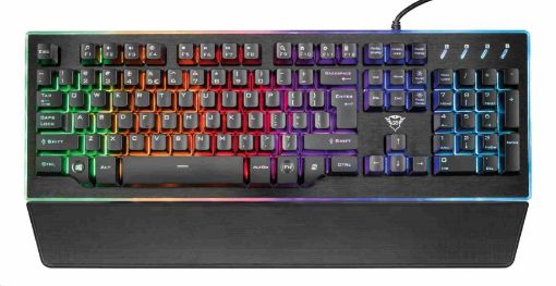 Obrázek TRUST Klávesnice GXT 860 Thura Semi-mechanical Keyboard CZ/SK