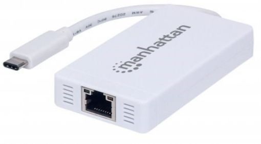 Obrázek MANHATTAN Type-C to 3-Port USB 3.0 Hub with Gigabit Network Adapter