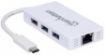 Obrázek MANHATTAN Type-C to 3-Port USB 3.0 Hub with Gigabit Network Adapter