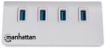 Obrázek MANHATTAN USB 3.0 Hub, 4 Ports, Bus Power, Aluminum Housing