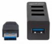 Obrázek MANHATTAN USB 3.0/2.0 Combo Hub, 1x USB 3.0, 3x USB 2.0