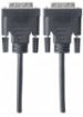 Obrázek MANHATTAN kabel DVI-D Dual Link Male to DVI-D Dual Link Male, Black, 1.8 m