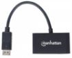 Obrázek MANHATTAN 2-in-1 4K DisplayPort Adapter, DP Male to HDMI/VGA Female, Passive, Black