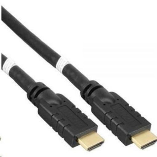 Obrázek PremiumCord HDMI High Speed with Ether.4K@60Hz kabel se zesilovačem,20m, 3x stínění, M/M, zlacené konektory