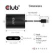 Obrázek Club3D Adaptér USB A na 2xHDMI 2.0 Dual Monitor 4K 60Hz (M/F)