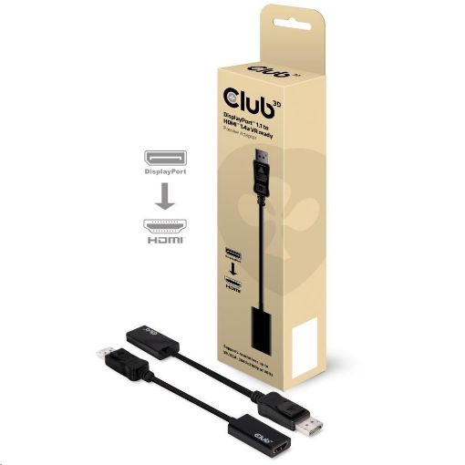 Obrázek Club3D Adaptér pasivní DisplayPort 1.1 na HDMI 1.4, VR ready, 20cm