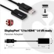 Obrázek Club3D Adaptér pasivní DisplayPort 1.1 na HDMI 1.4, VR ready, 20cm