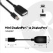 Obrázek Club-3D MINI DISPLAY PORT 1.2a MALE TO DISPLAYPORT 1.2a FEMALE  PASSIVE ADAPTER