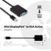 Obrázek Club3D Adaptér aktivní mini DisplayPort 1.1 na VGA (M/F), 18cm