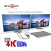 Obrázek Club3D Adaptér Thunderbolt 3 na 2x DisplayPort 1.2 4K60HZ UHD